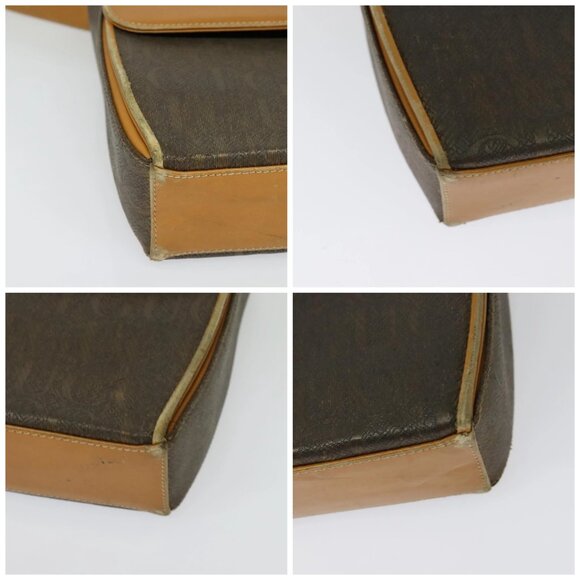 GUCCI Shoulder Bag Canvas Leather Brown Gold Auth ep10464 - Picture 15 of 16